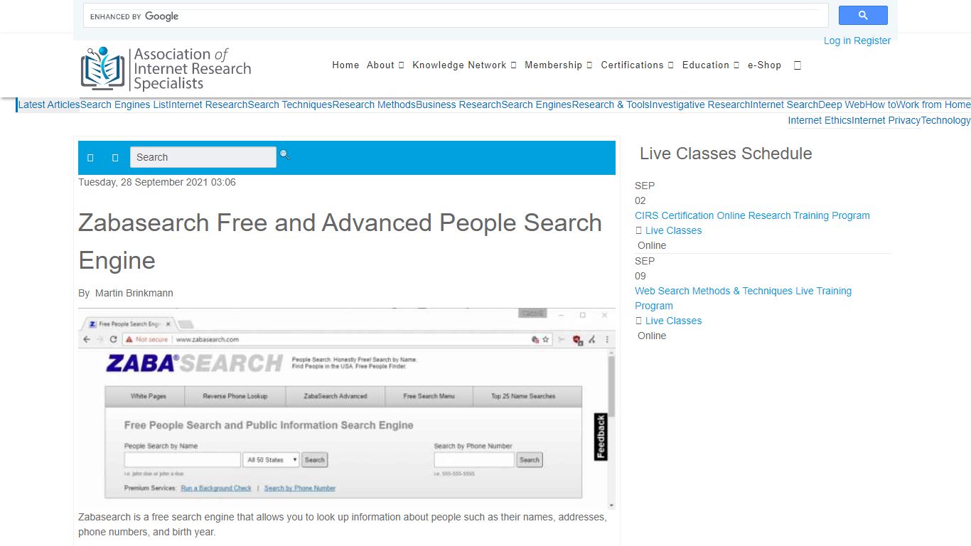 Zabasearch Free and Advanced People Search Engine | AOFIRS